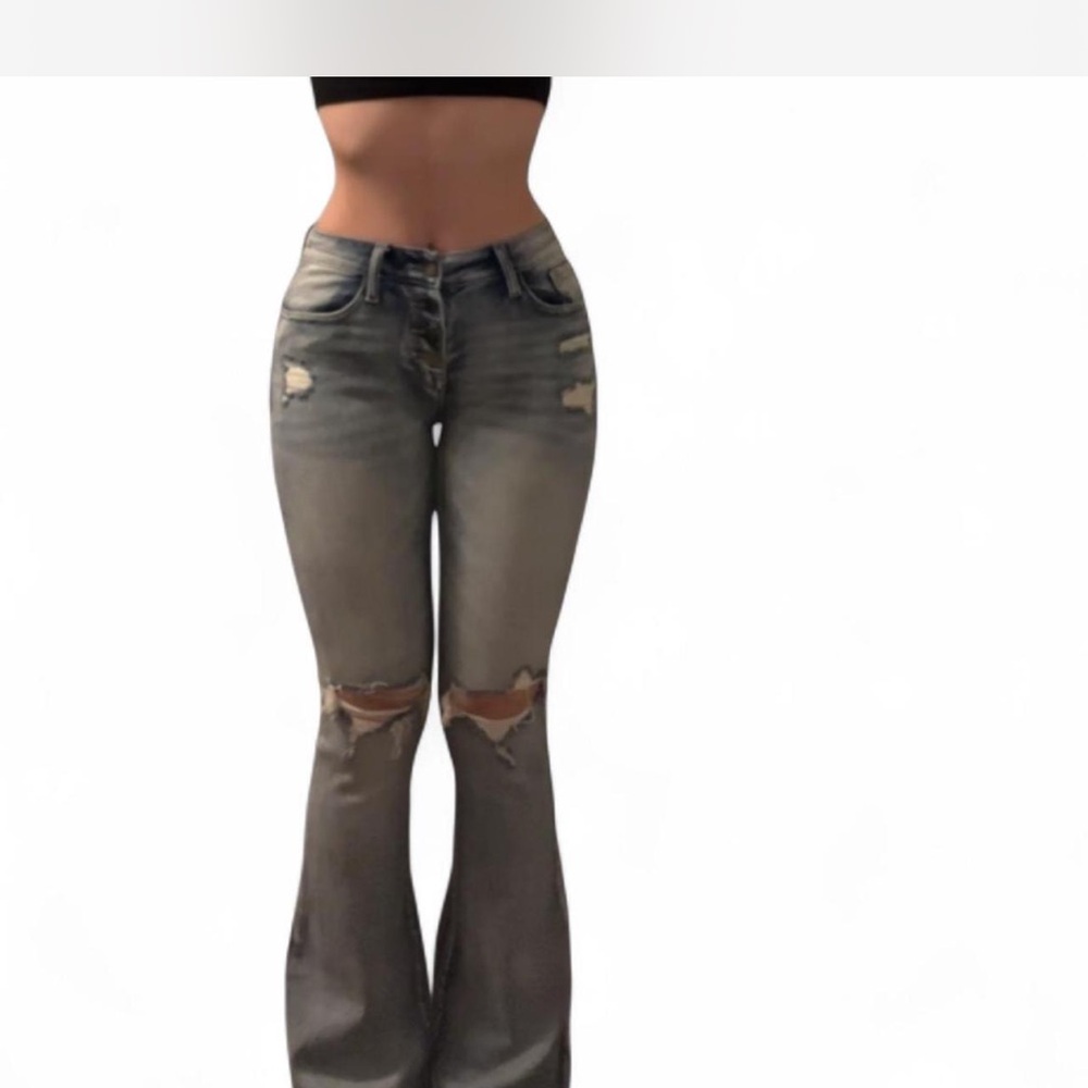 Altar’d state Distressed Flare Jeans